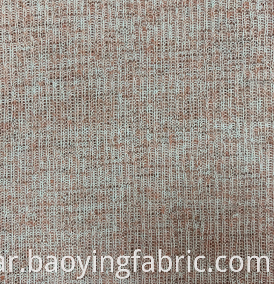 Polyester Hemp Coarse Needle Rib Fabric